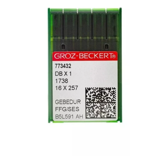 Agulha Groz-Beckert reta cabo fino DBX1 GEBEDUR FFG/SES pacote com 50 unidades